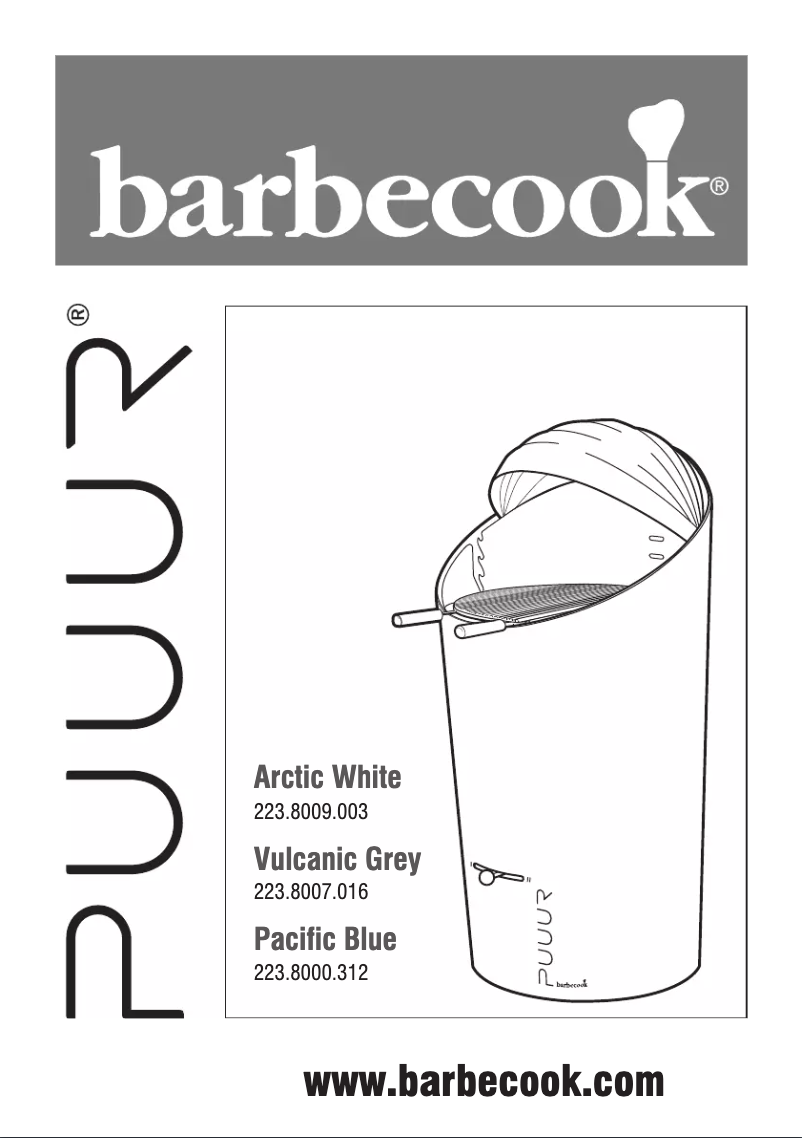 Página 1 del manual Manual de usuario Barbecook Puuur White