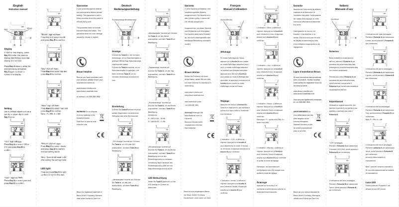 Image de la première page du manuel de l'appareil BN0076G