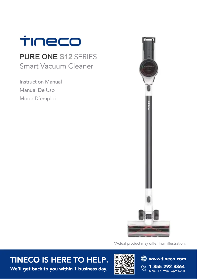Page n°1 - Manuel utilisateur Tineco Pure One S12