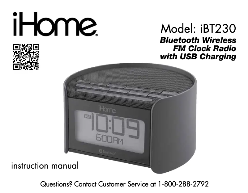 Imagen de la primera página del manual del dispositivo iBT230