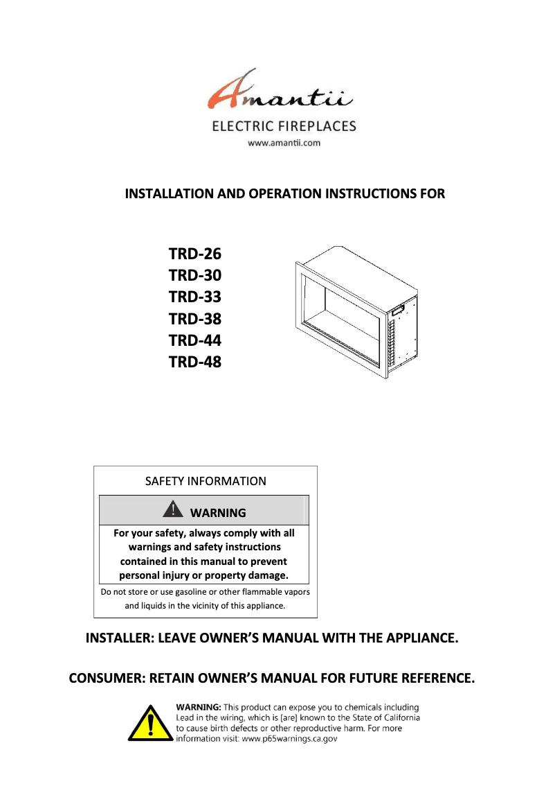 Image de la première page du manuel de l'appareil TRD-26