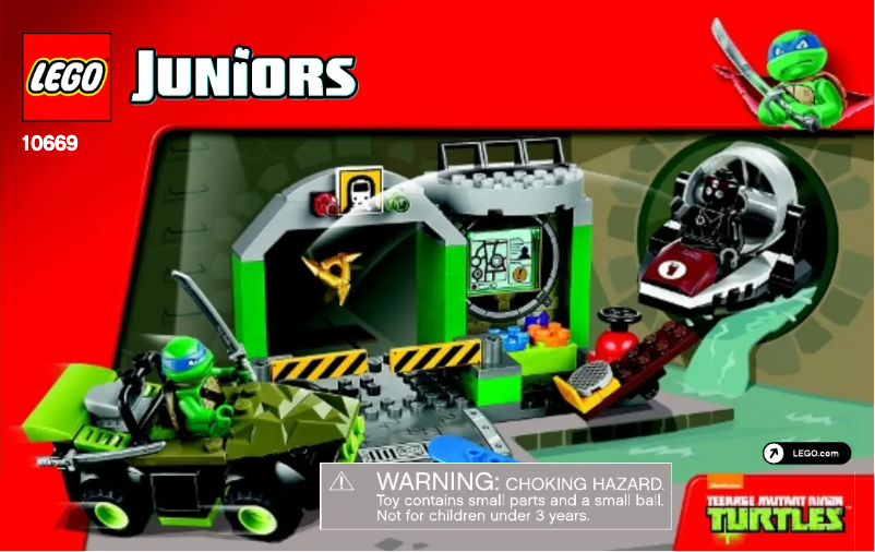 Page 1 de la notice Manuel utilisateur Lego Juniors 10669