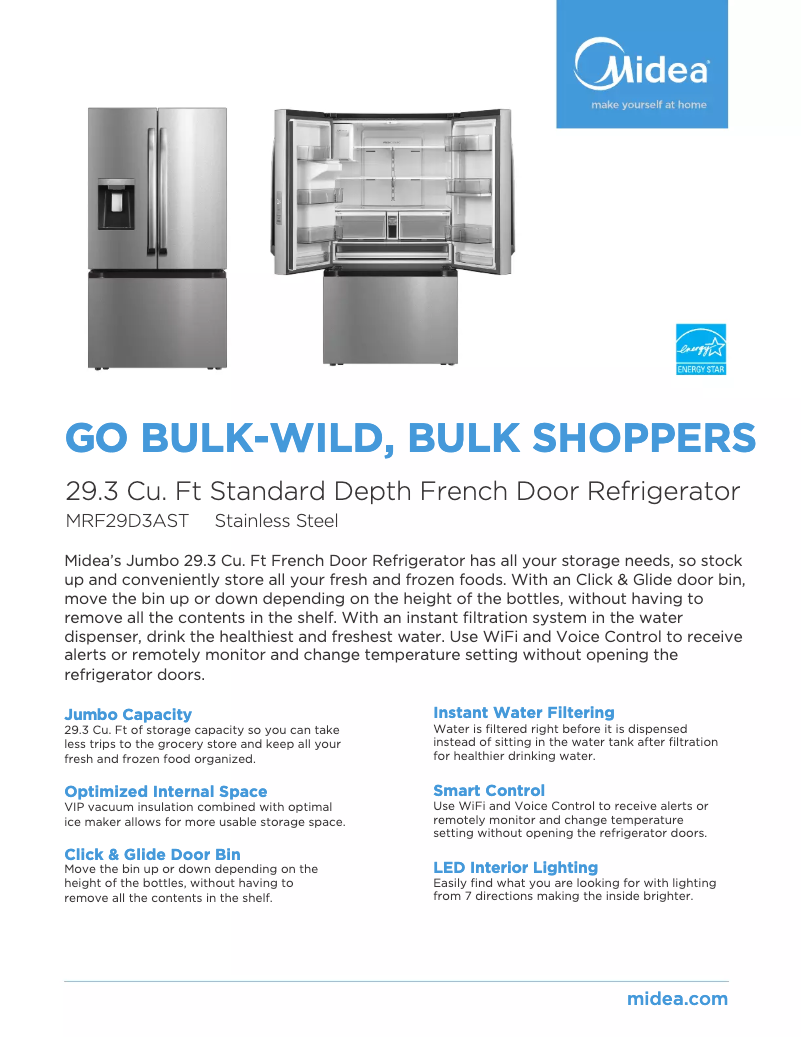 Image de la première page du manuel de l'appareil MRF29D3AST