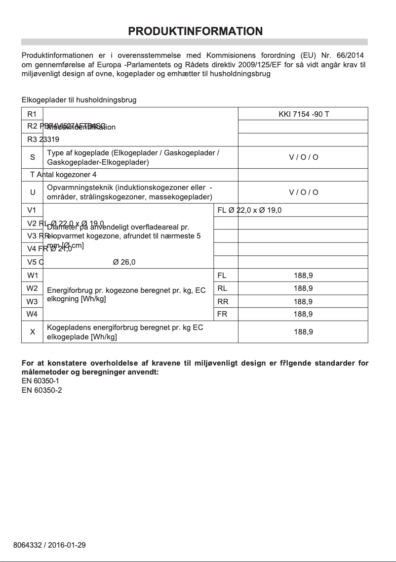 Page 1 de la notice Manuel utilisateur Gram KKI 7154-90 T
