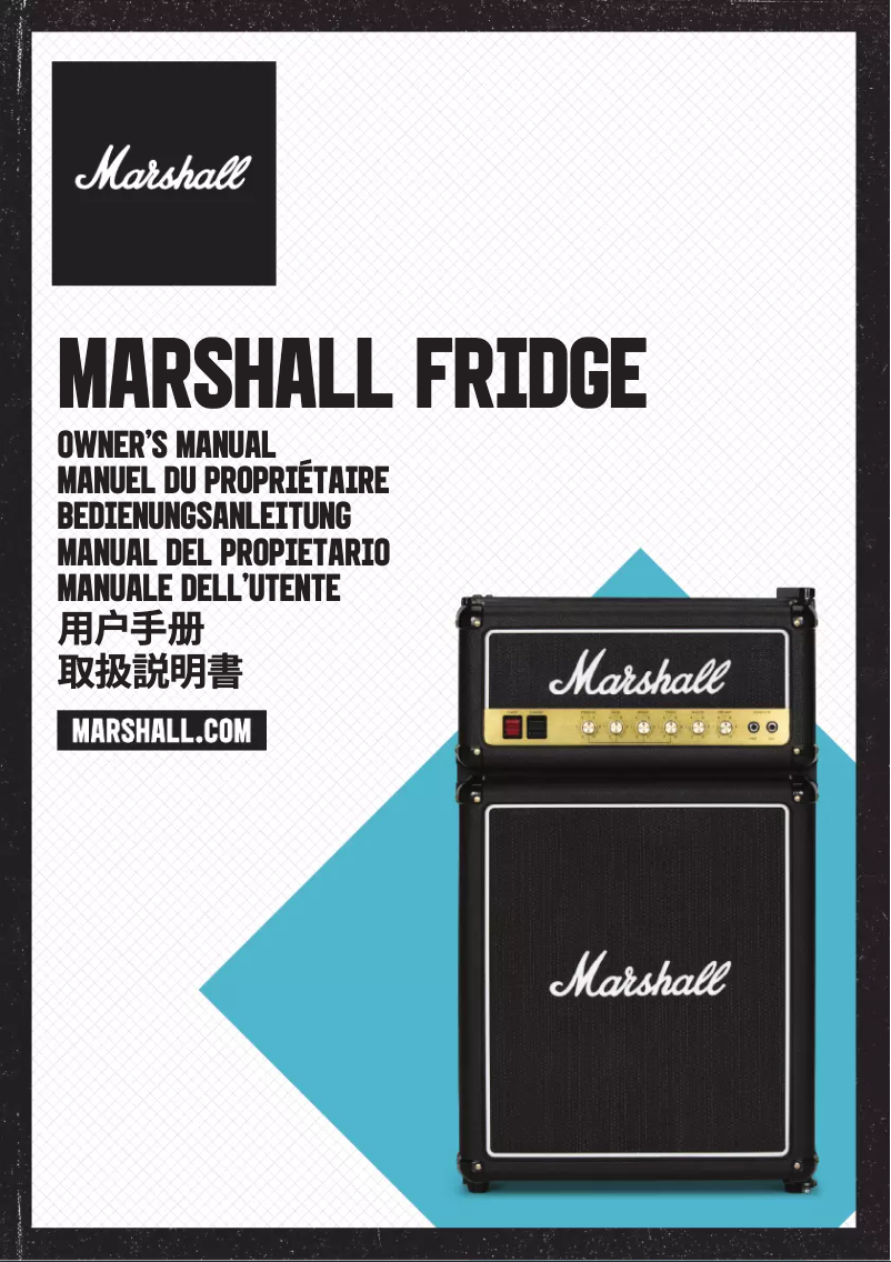 Image de la première page du manuel de l'appareil Fridge