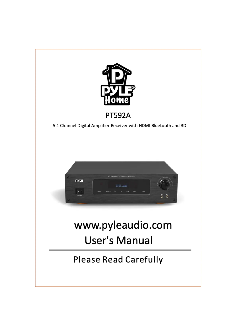 Página 1 del manual Manual de usuario Pyle PT592A