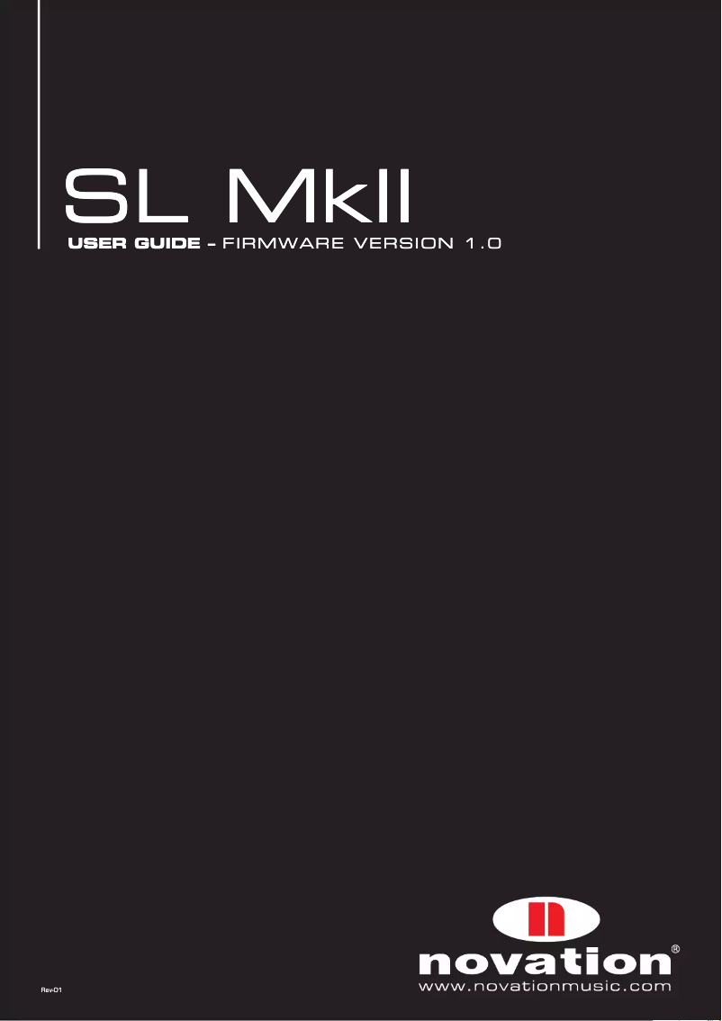 Page 1 de la notice Manuel utilisateur Novation ReMOTE 61 SL MkII