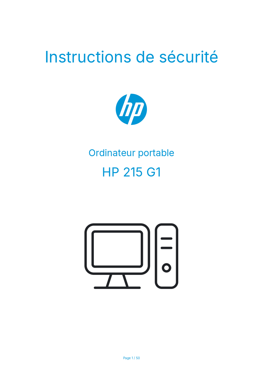 Image de la première page du manuel de l'appareil 215 G1