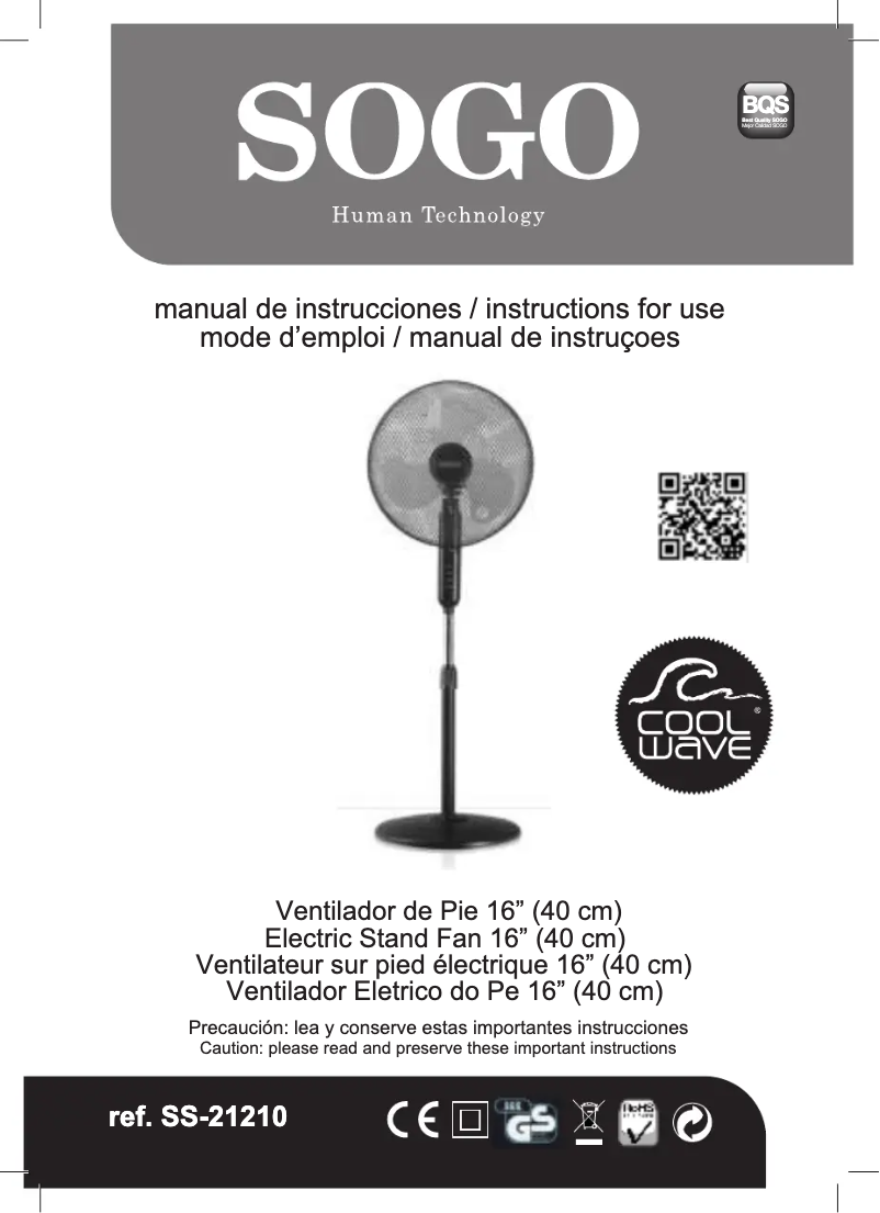 Página 1 del manual Manual de usuario Sogo SS-21210
