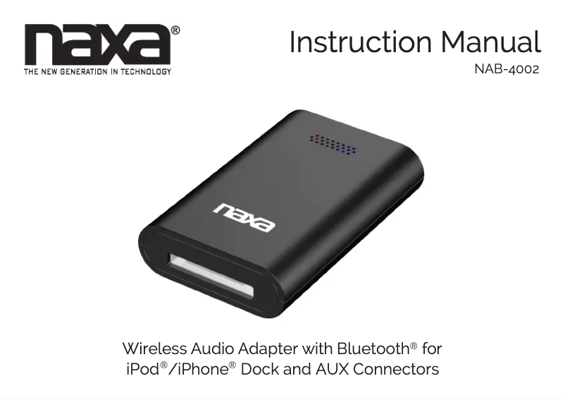 Page n°1 - Manuel utilisateur Naxa NAB-4002