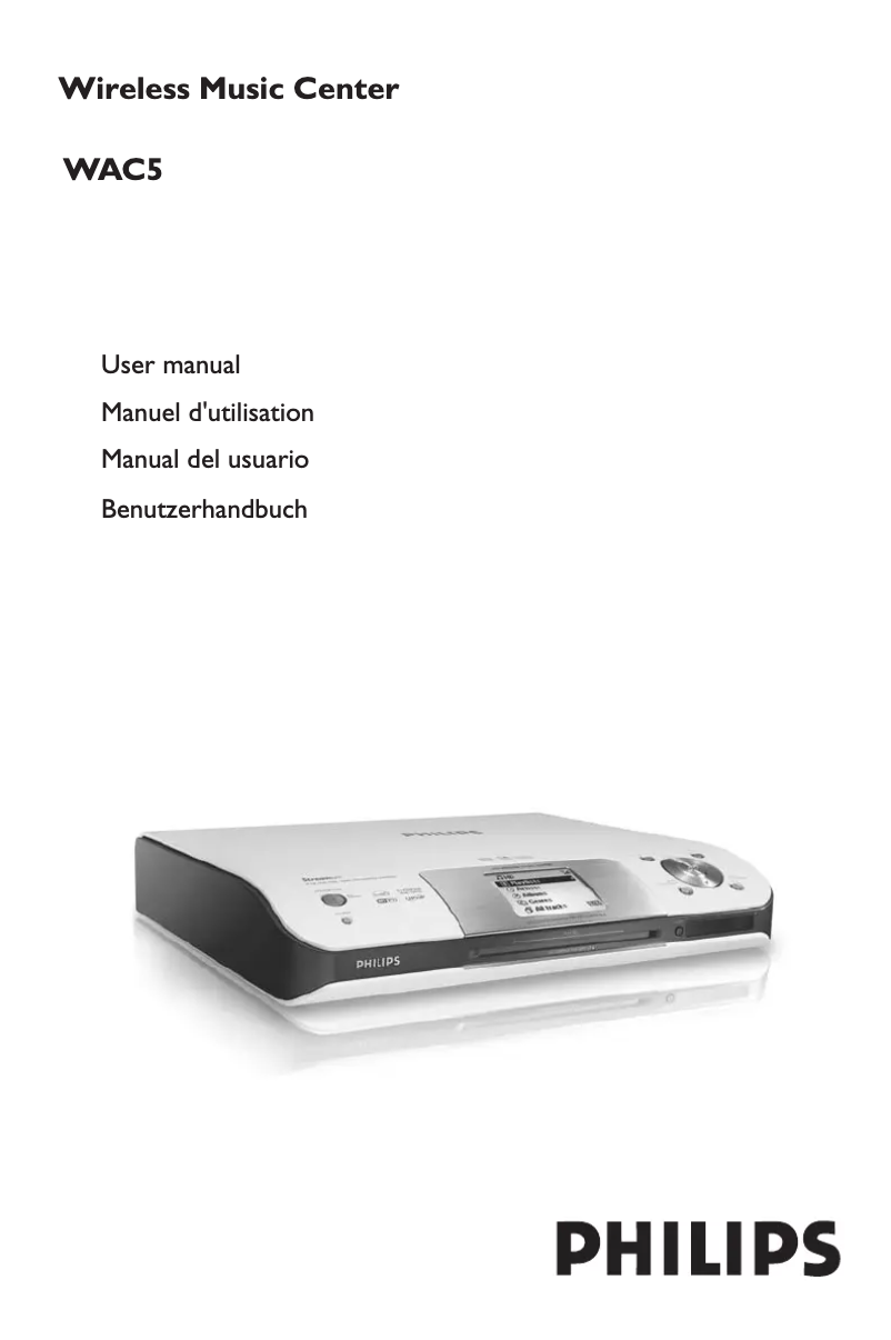 Page n°1 - Manuel utilisateur Philips WAC5