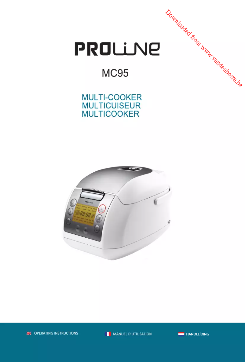 Image de la première page du manuel de l'appareil MC95