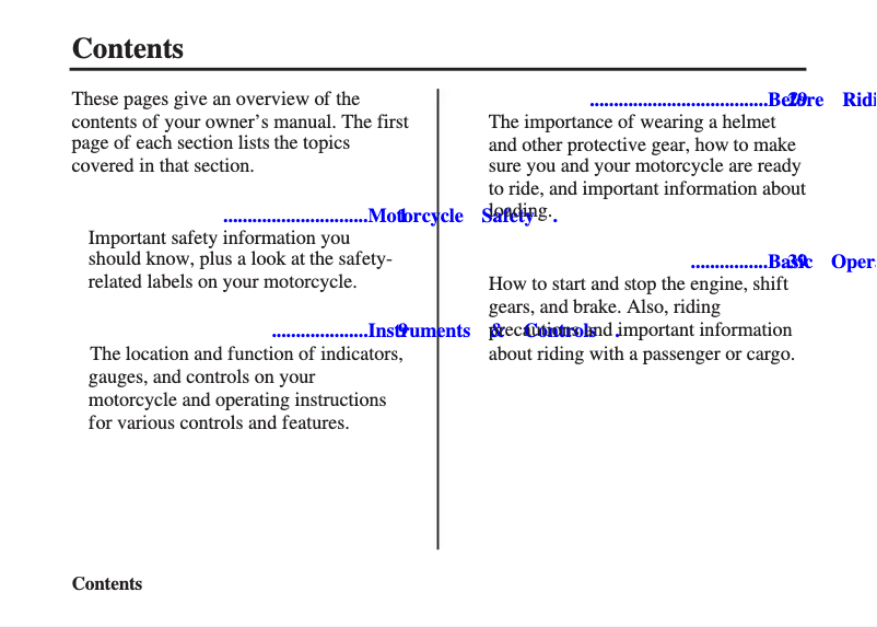 Página 1 del manual Manual de usuario Honda Sabre VT1300CS (2010)