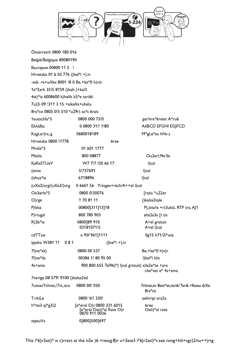 Page 1 de la notice Manuel utilisateur Philips 37PFL8684H