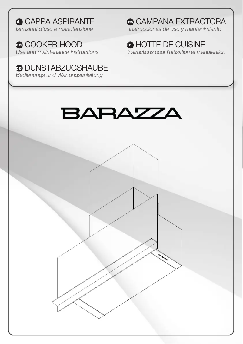 Page n°1 - Manuel utilisateur Barazza 1KUNP121