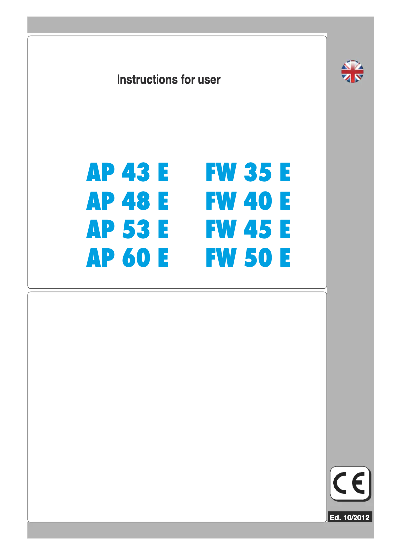 Page 1 de la notice Manuel utilisateur Hoonved AP53E