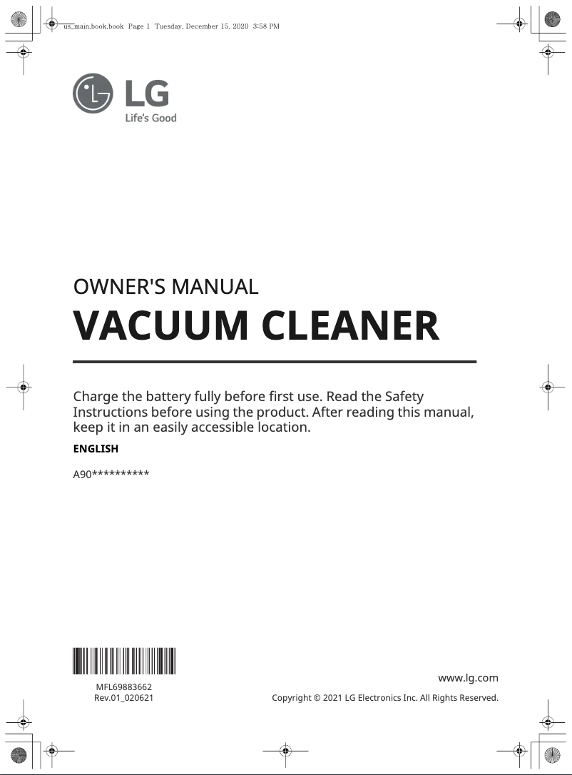 Page n°1 - Manuel utilisateur LG A906SM