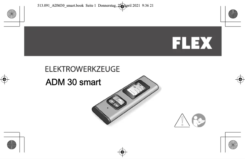 Página 1 del manual Manual de usuario Flex ADM 30 smart