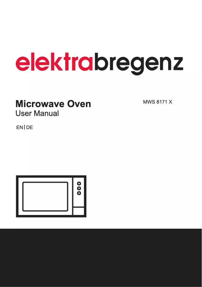 Page 1 de la notice Manuel utilisateur Elektra Bregenz MWS 8171 X