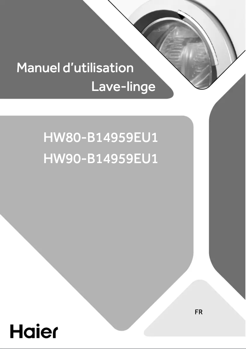Page 1 de la notice Manuel utilisateur Haier HW90-B14959EU1