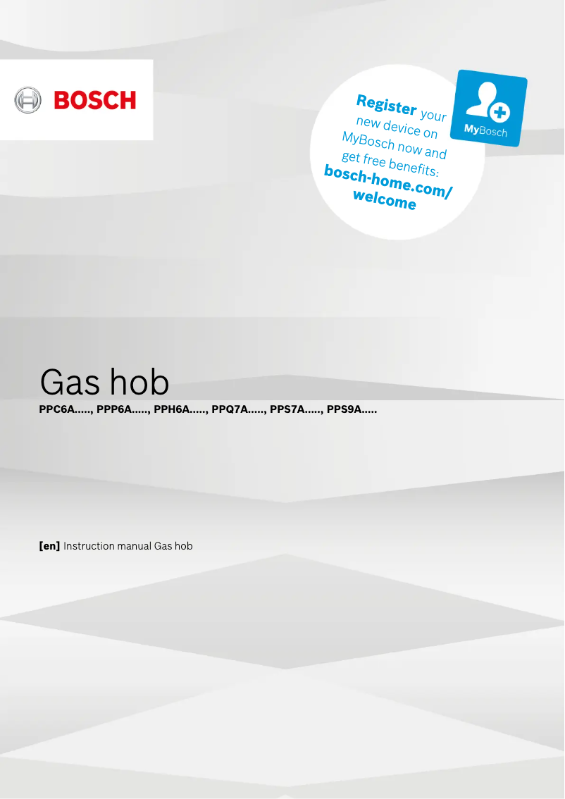 Page 1 of the manual User Manual Bosch Serie 6 PPQ7A8B90