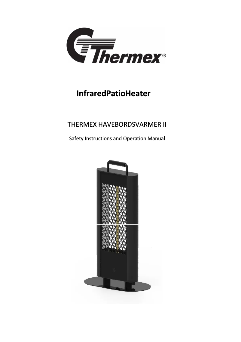 Page n°1 - Manuel utilisateur Thermex Tower Heater II