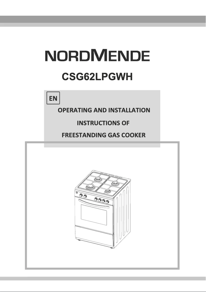 Image de la première page du manuel de l'appareil CSG63LPGWH