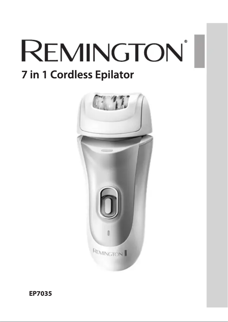 Page n°1 - Manuel utilisateur Remington EP7035