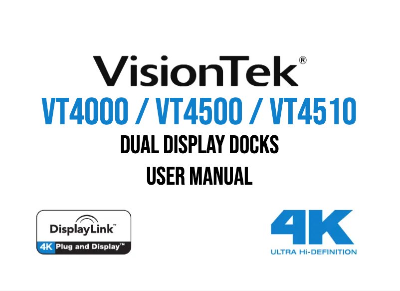 Image de la première page du manuel de l'appareil VT4510