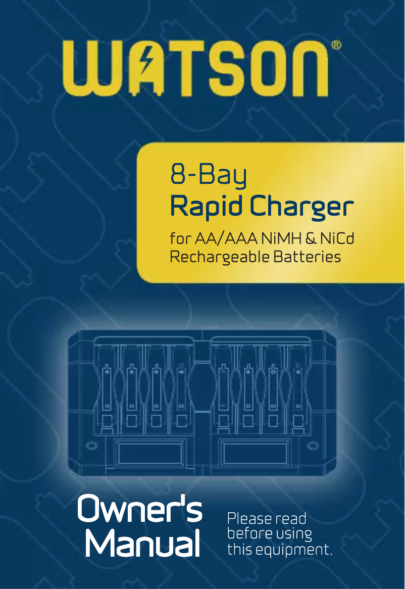 Page 1 de la notice Manuel utilisateur Watson AA-8LCD