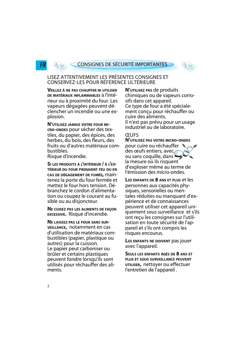 Page 1 de la notice Manuel utilisateur Whirlpool AMW 730 NB