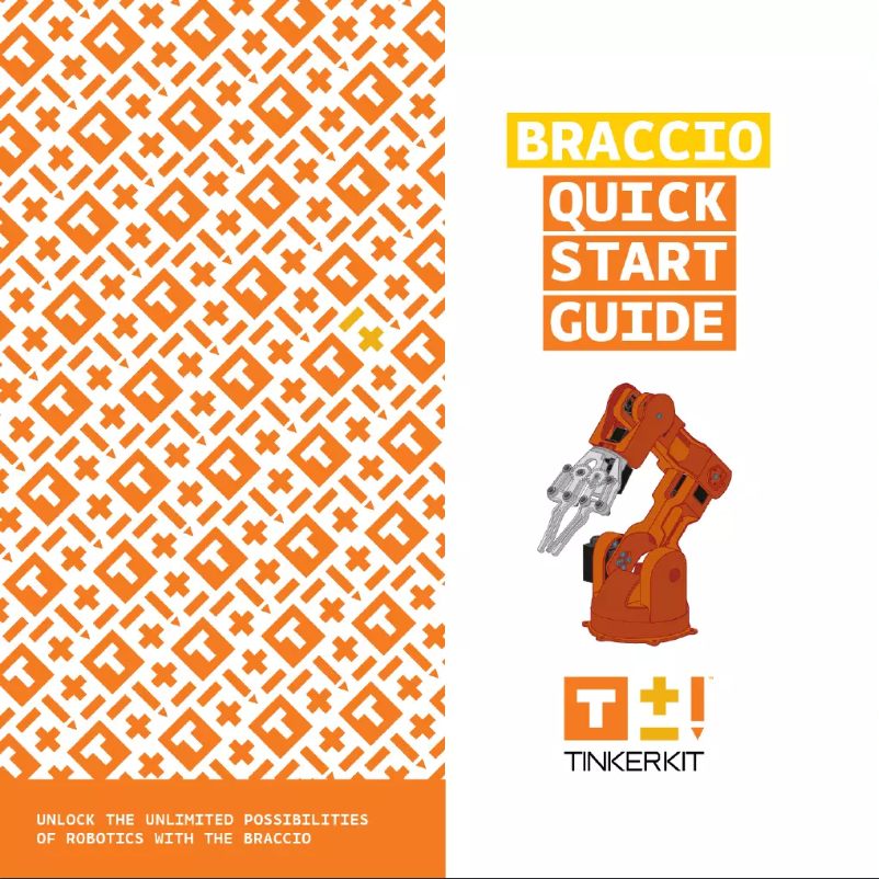 Page 1 de la notice Manuel utilisateur Arduino TinkerKit Braccio