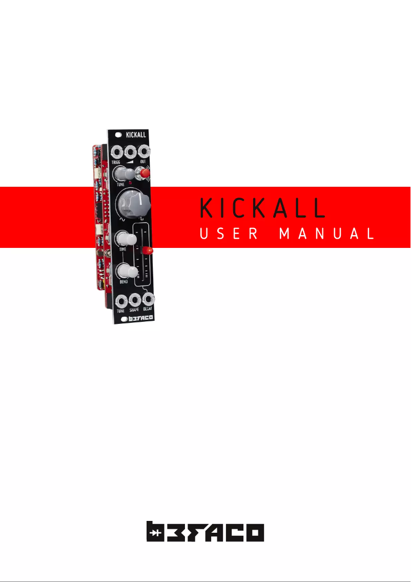 Página 1 del manual Manual de usuario Befaco Kickall