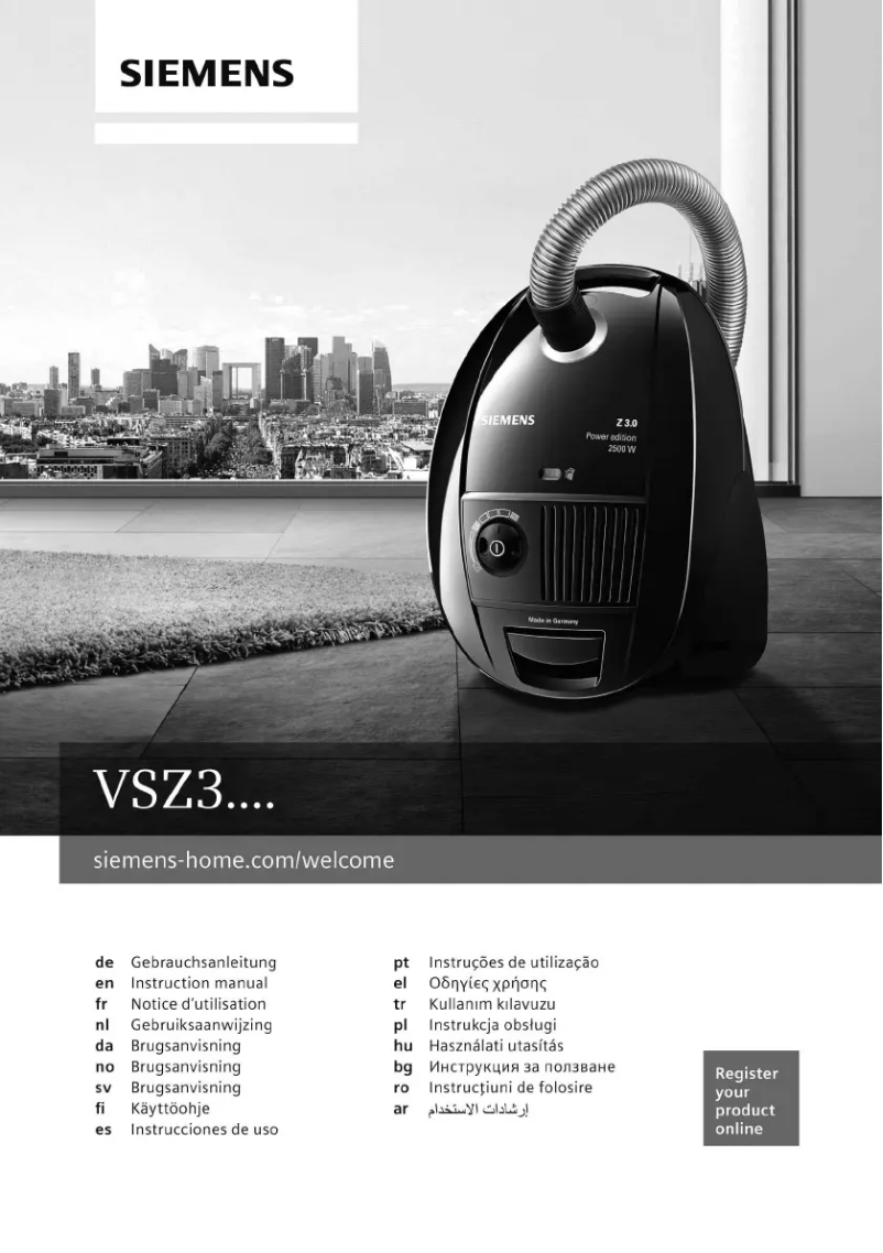 Image de la première page du manuel de l'appareil VSZ32412