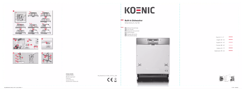 Page n°1 - Manuel utilisateur Koenic KDW 60121 A2 BI