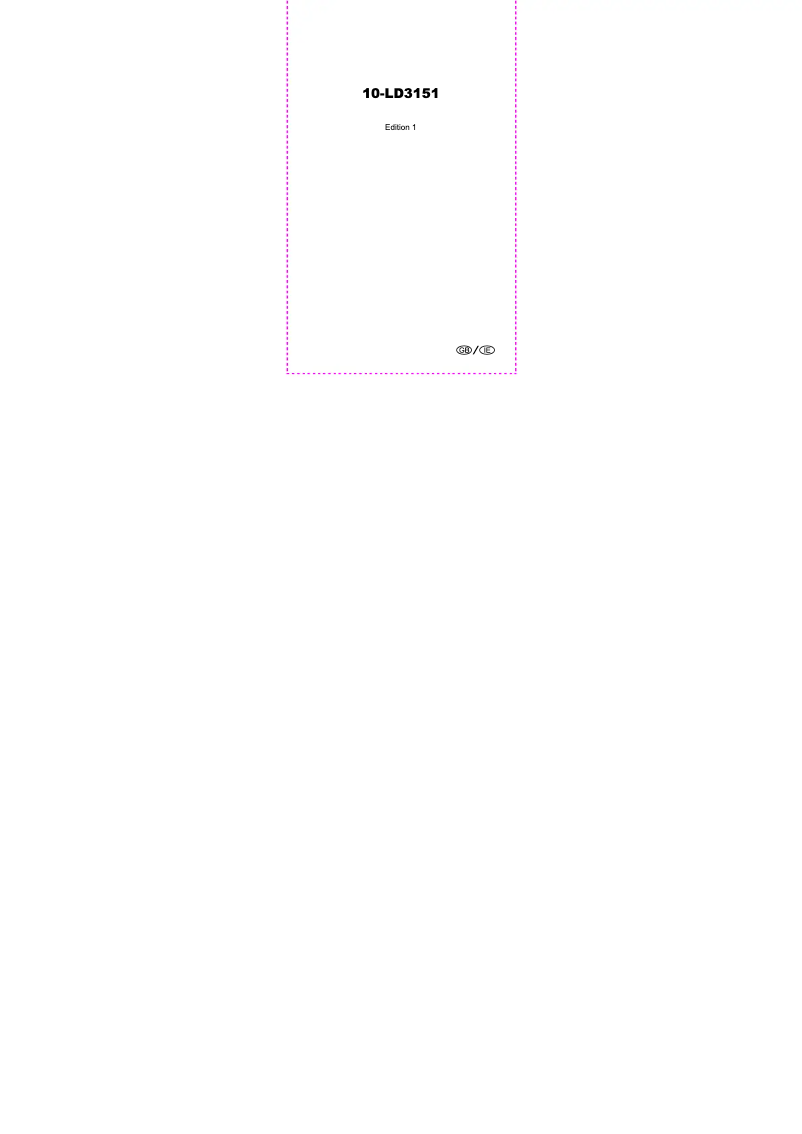 Image de la première page du manuel de l'appareil 10-LD3151