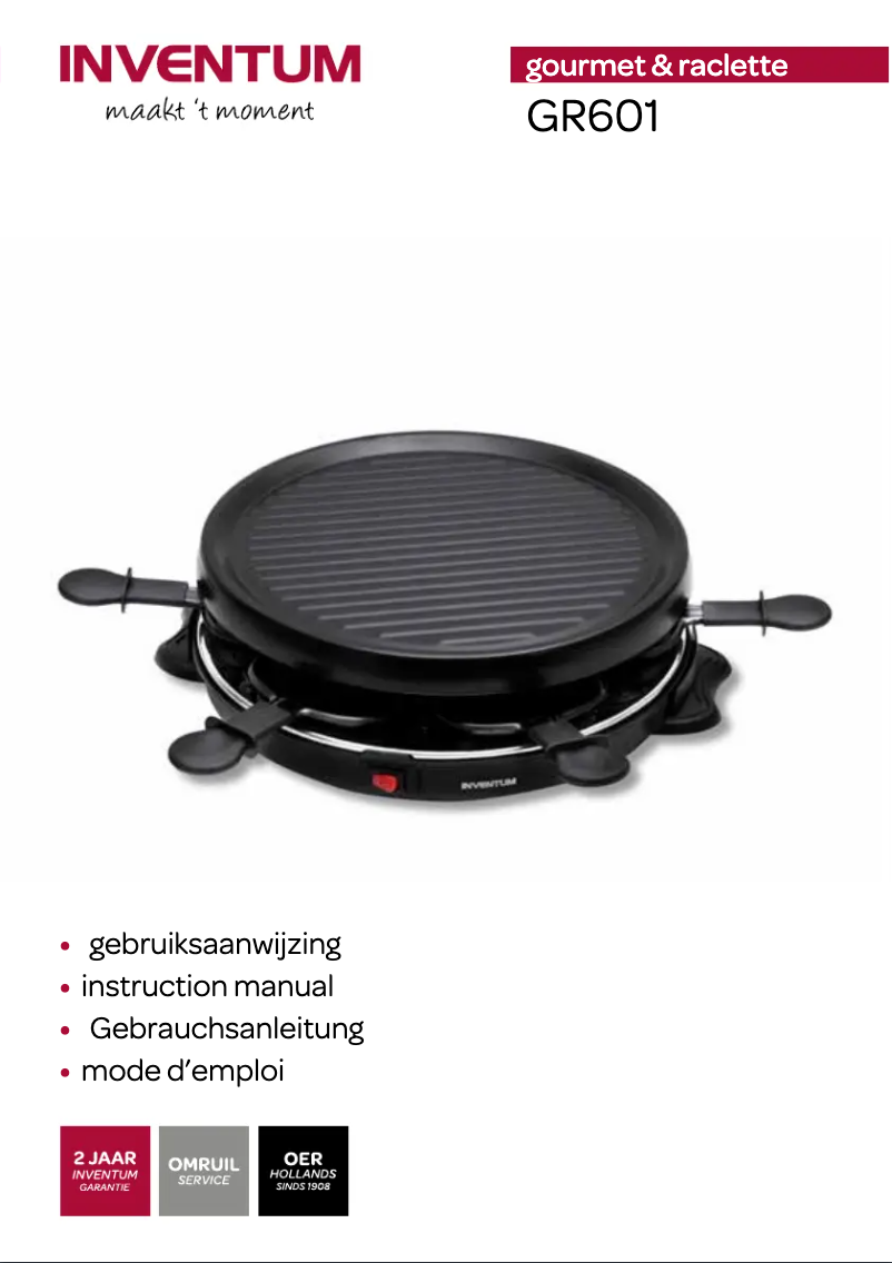 Page 1 de la notice Manuel utilisateur Inventum GR601