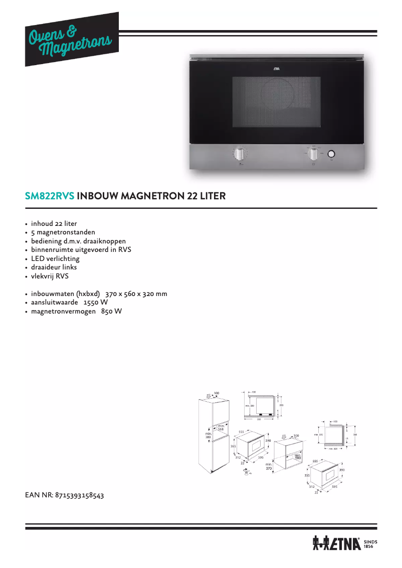 Image de la première page du manuel de l'appareil SM822RVS
