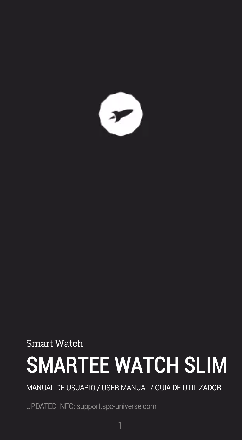 Page n°1 - Manuel utilisateur SPC Smartee Watch Slim