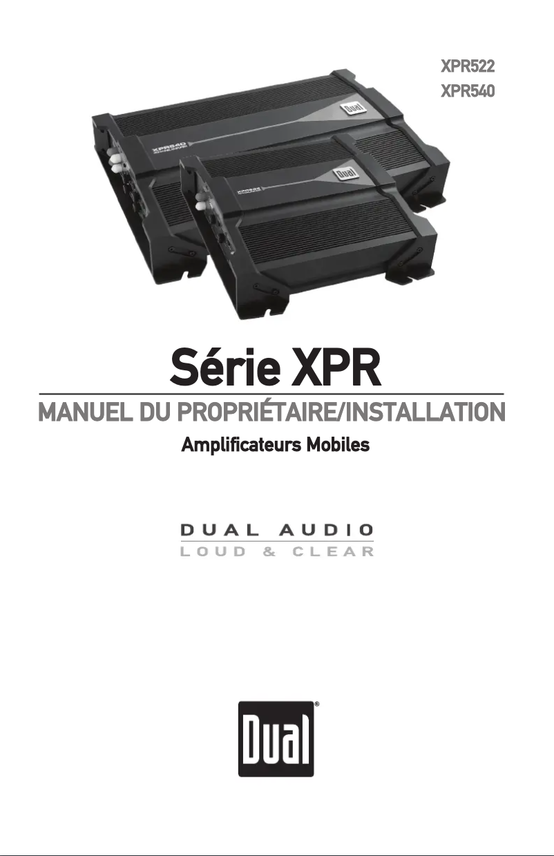 Page n°1 - Manuel utilisateur Dual XPR540