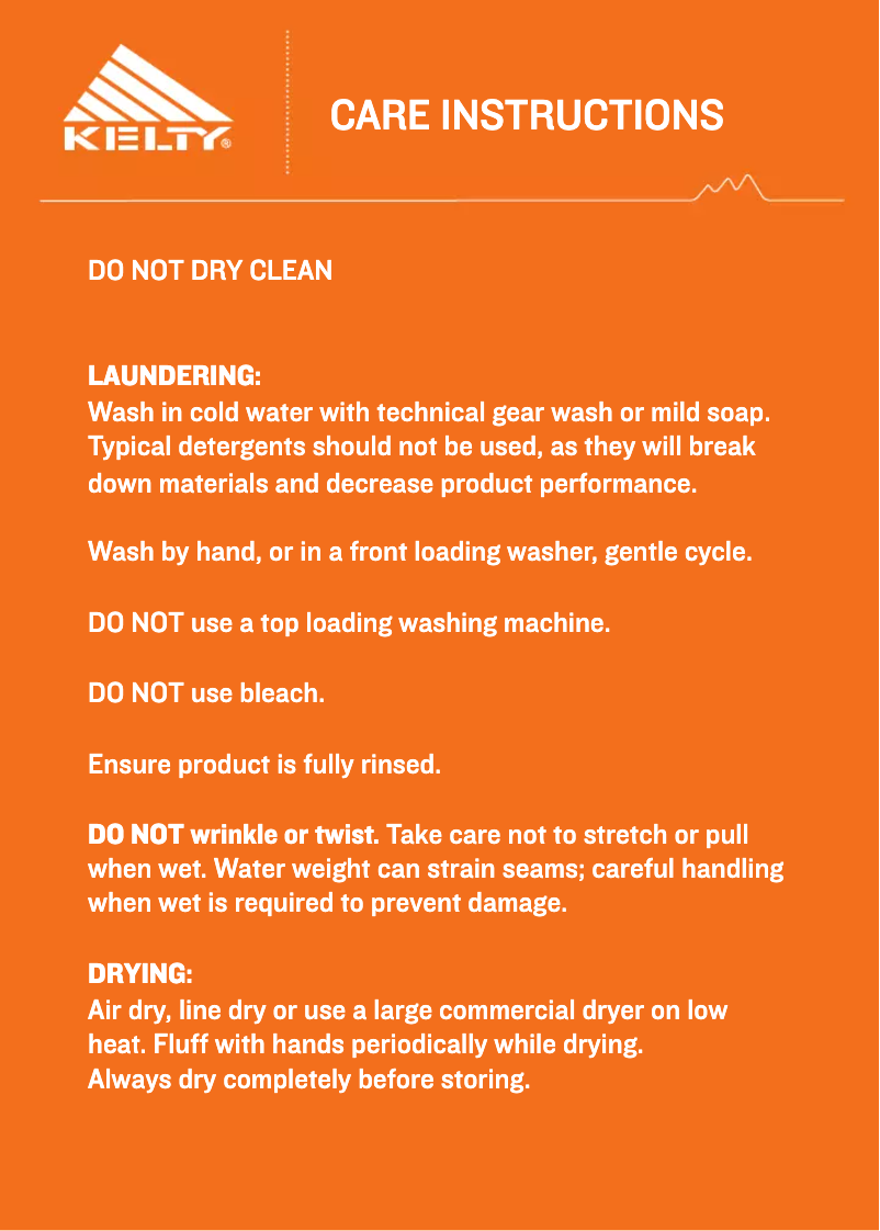 Page n°1 - Manuel utilisateur Kelty Big Dipper 30