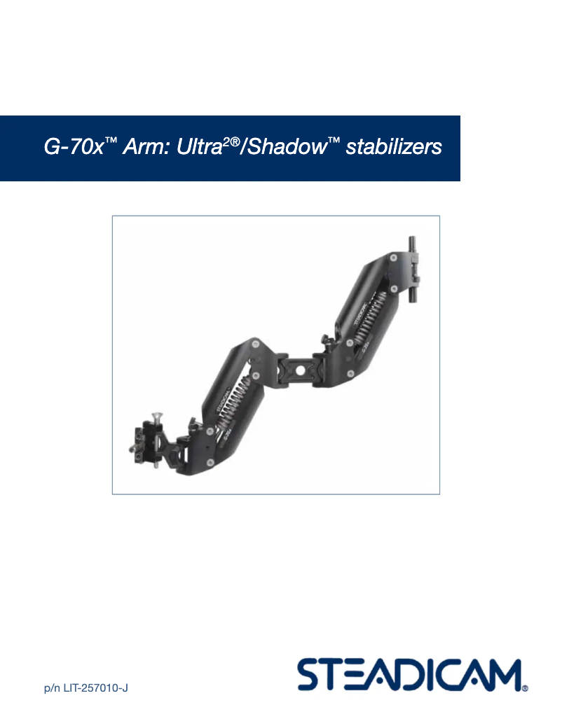 Image de la première page du manuel de l'appareil G-70x