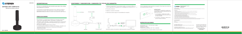 Page n°1 - Manuel utilisateur Steren ANT-9018