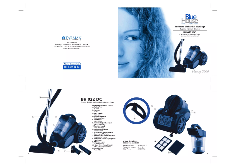 Image de la première page du manuel de l'appareil BH 022 DC