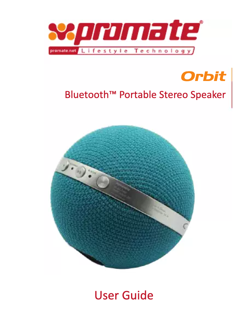 Image de la première page du manuel de l'appareil Orbit
