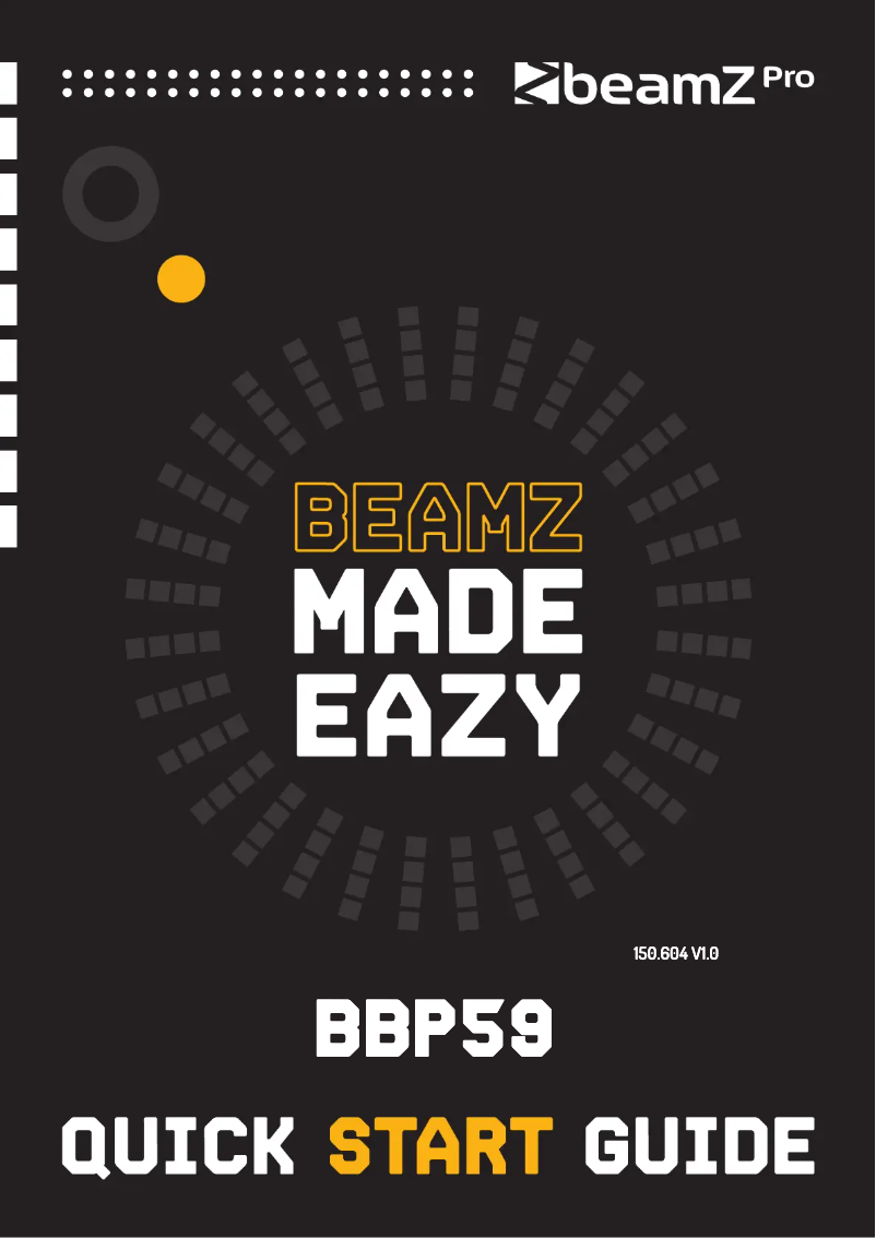 Page n°1 - Guide de démarrage rapide BeamZ BBP59
