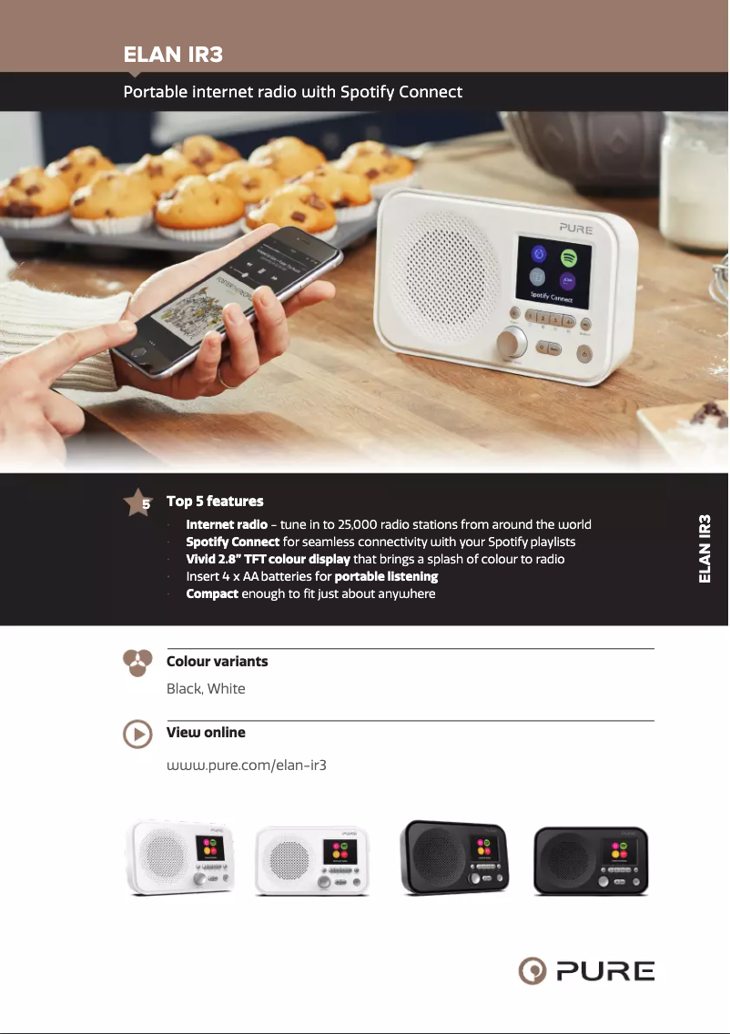 Image de la première page du manuel de l'appareil Elan IR3