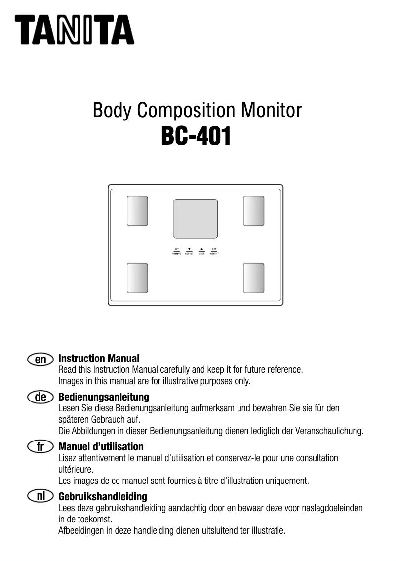 Image de la première page du manuel de l'appareil BC-401
