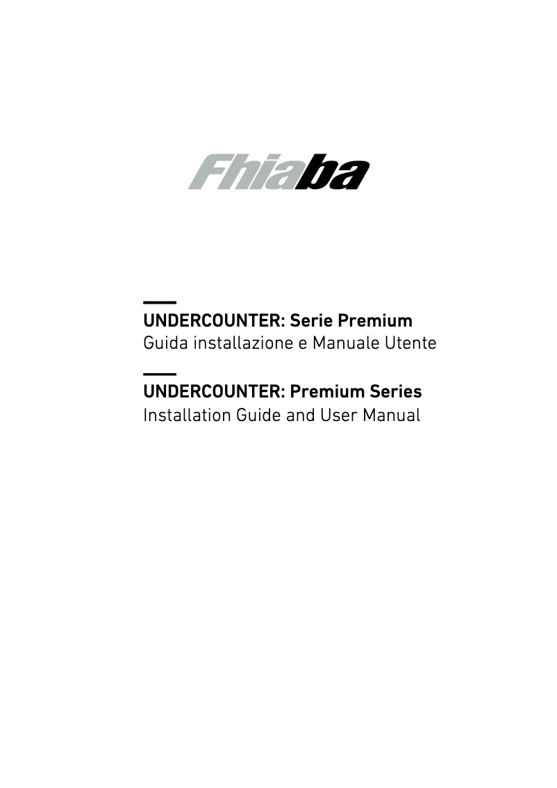 Page n°1 - Manuel utilisateur Fhiaba UCW602TGM