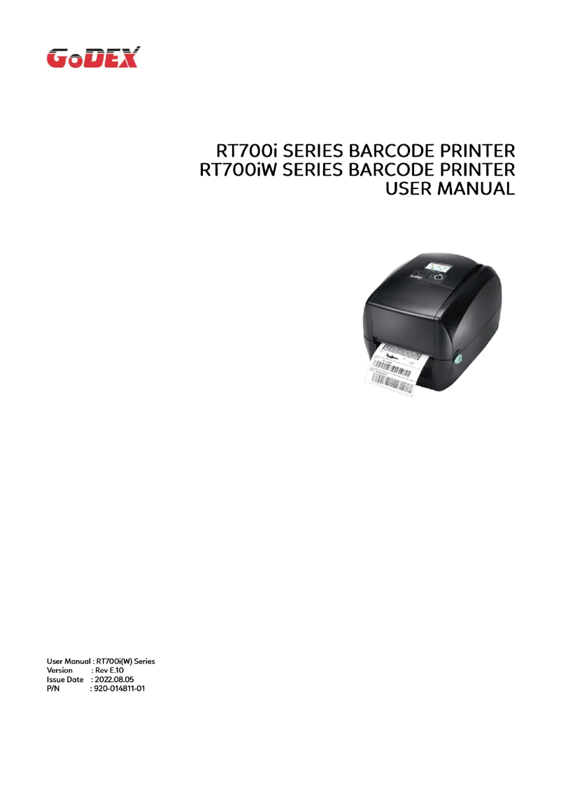 Image de la première page du manuel de l'appareil RT730iW